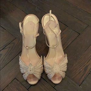Christian Louboutin Strappy Heel with Rhinestones